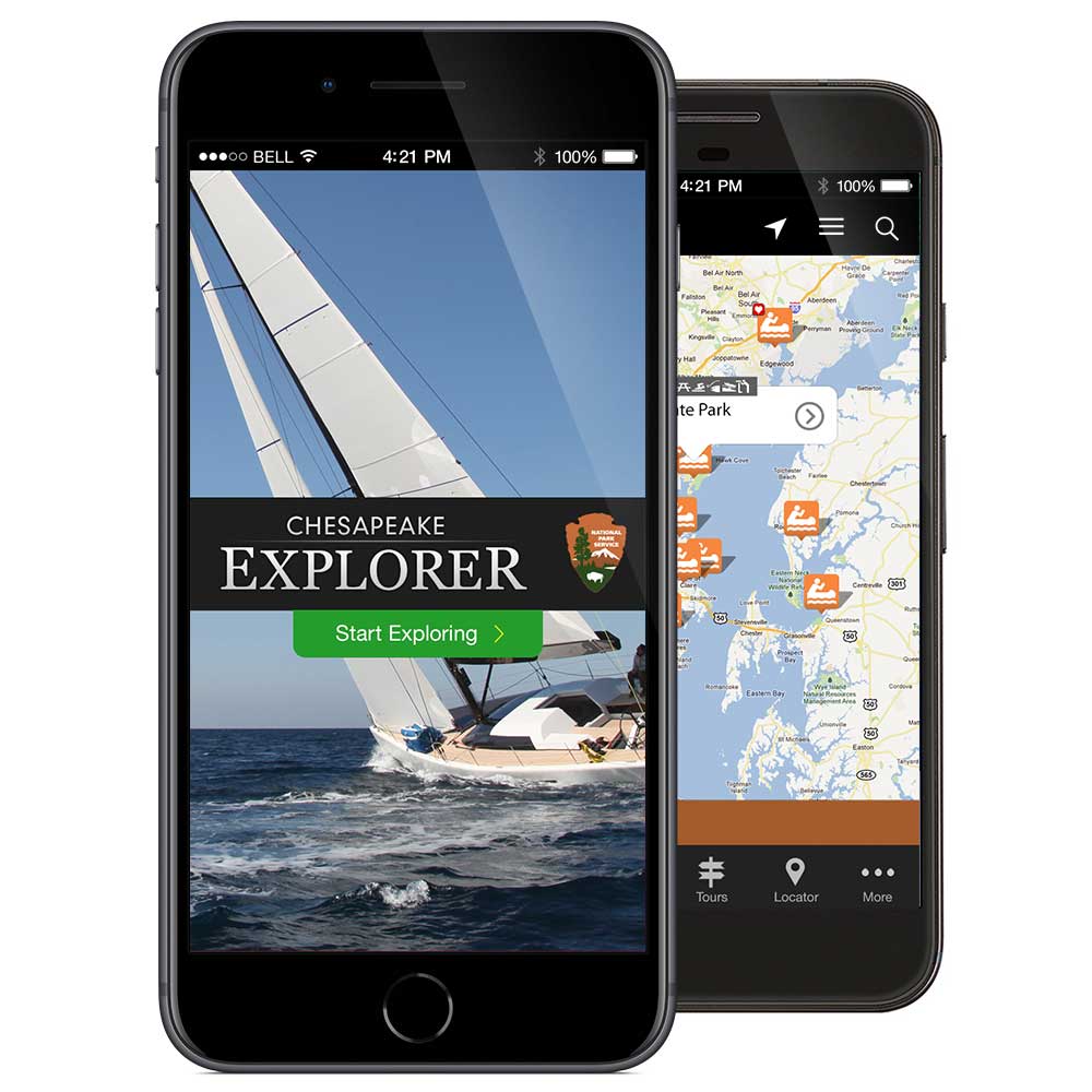 Chesapeake Explorer app for iOS.